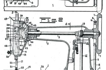 Patente estadounidense nº 2.037.091 (máquina de coser)
